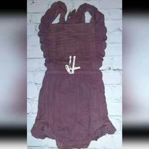 Jamie Kay Organic Cotton Indie Fig Romper Size 4 Years